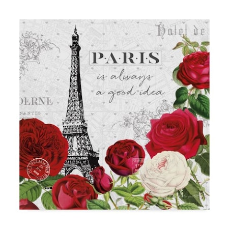 Katie Pertiet 'Rouge Paris Ii' Canvas Art,24x24